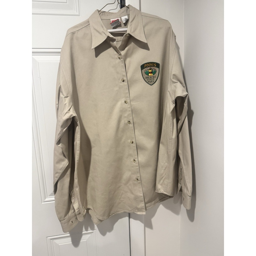 Vintage Mickey Inc Winnie The Pooh 100 Acre State Park Button Down Shirt XXL 90s